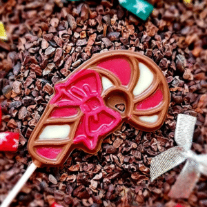 Chocolate Candy Cane Lolly