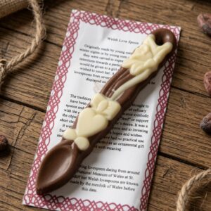 chocolate love spoon wedding favour