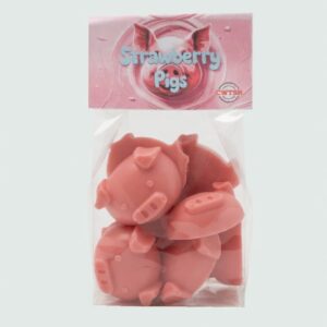 Strawberry chocolate pigs